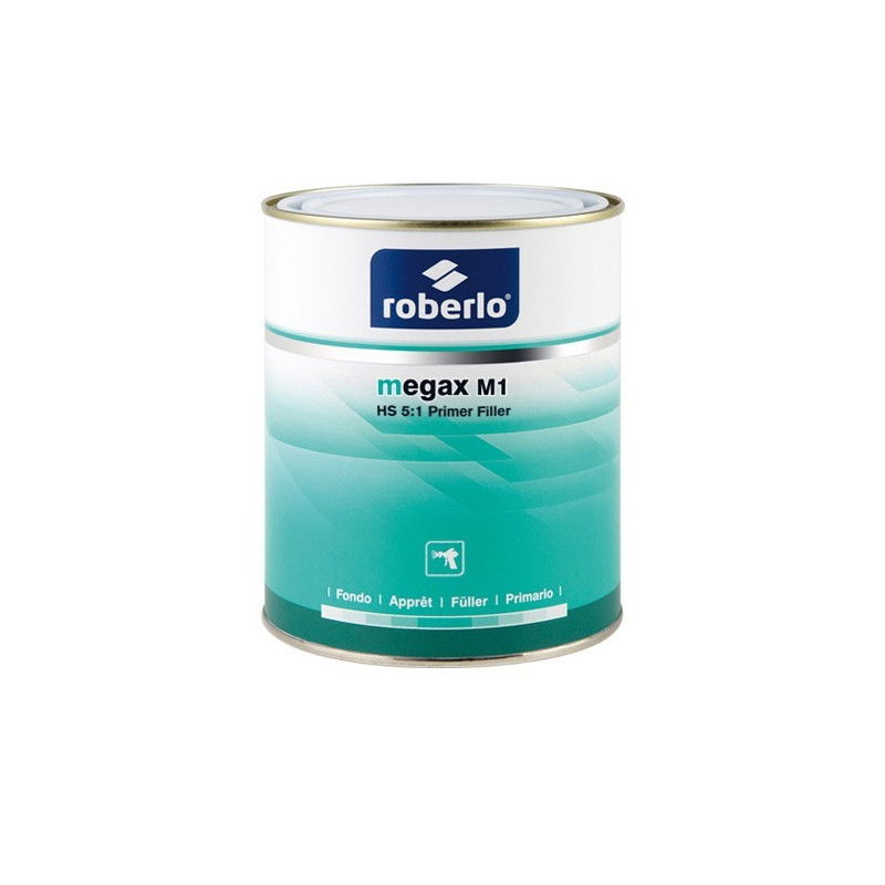 Podkład Roberlo Megax x5 5+1 Ciemnoszary 1L Podkład Roberlo Megax x5 5+1 Ciemnoszary 1L