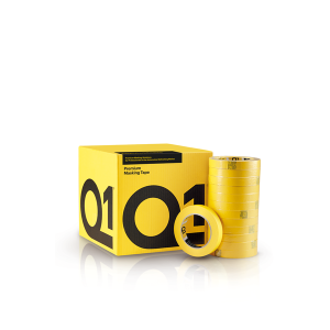 Taśma maskująca Q1 Premium, Żółta 18mm x 50 m