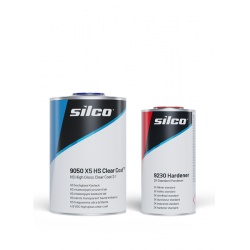 Lakier bezbarwny Silco 9050 X5 1,5l kpl + kubek