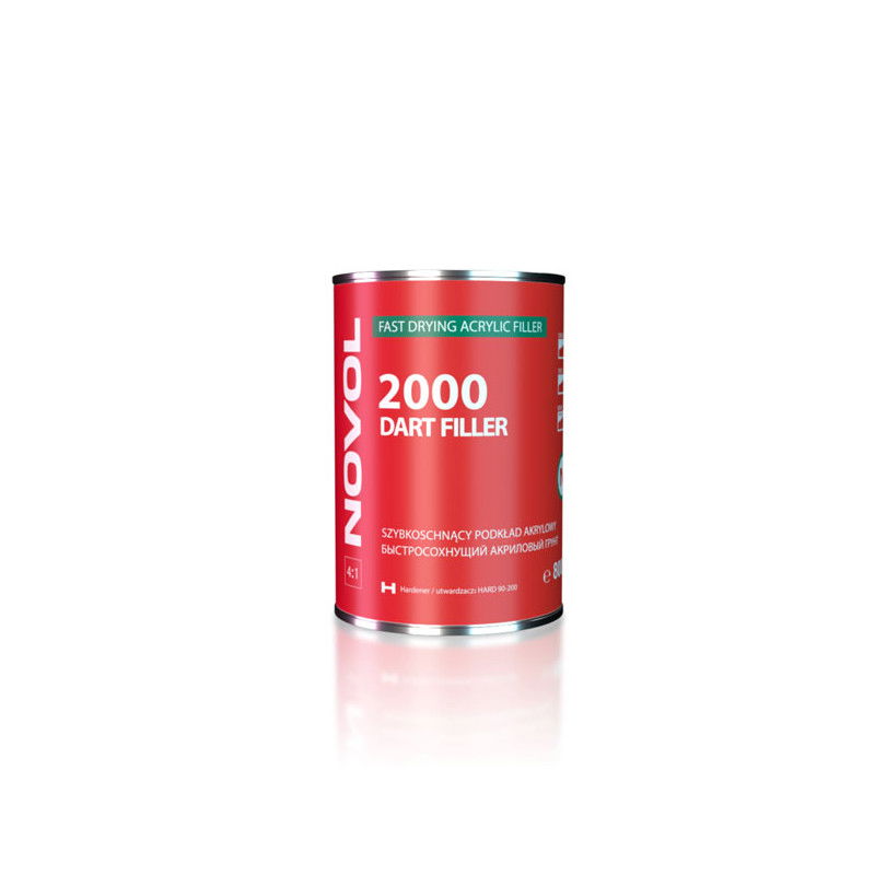 Novol 2000 DART FILLER Szybkoschnący podkład akrylowy szary 800ml