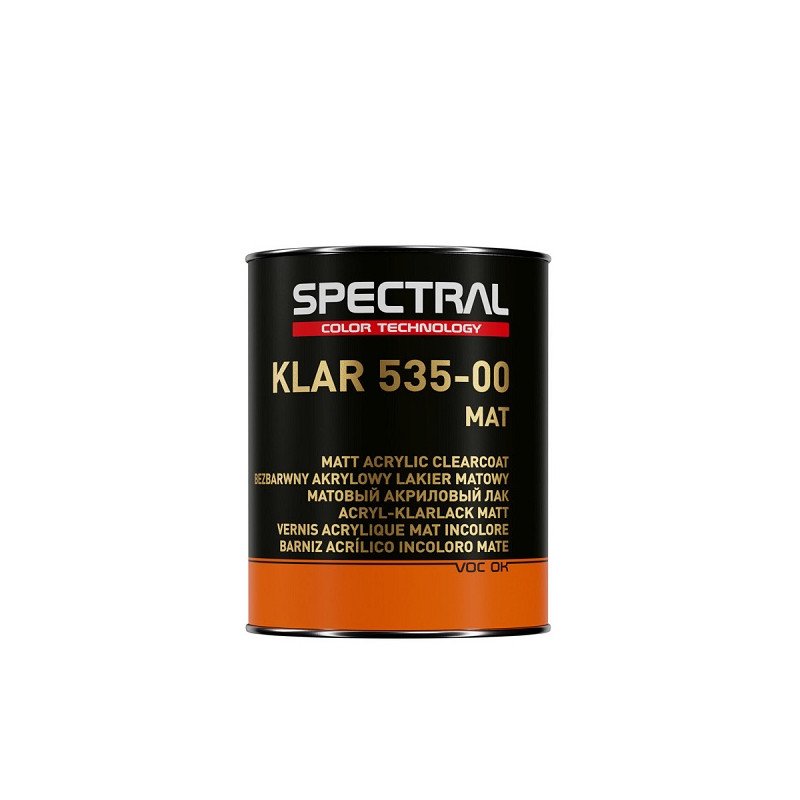 Novol Spectral KLAR 535-00 MAT Lakier bezbarwny akrylowy 1l KPL